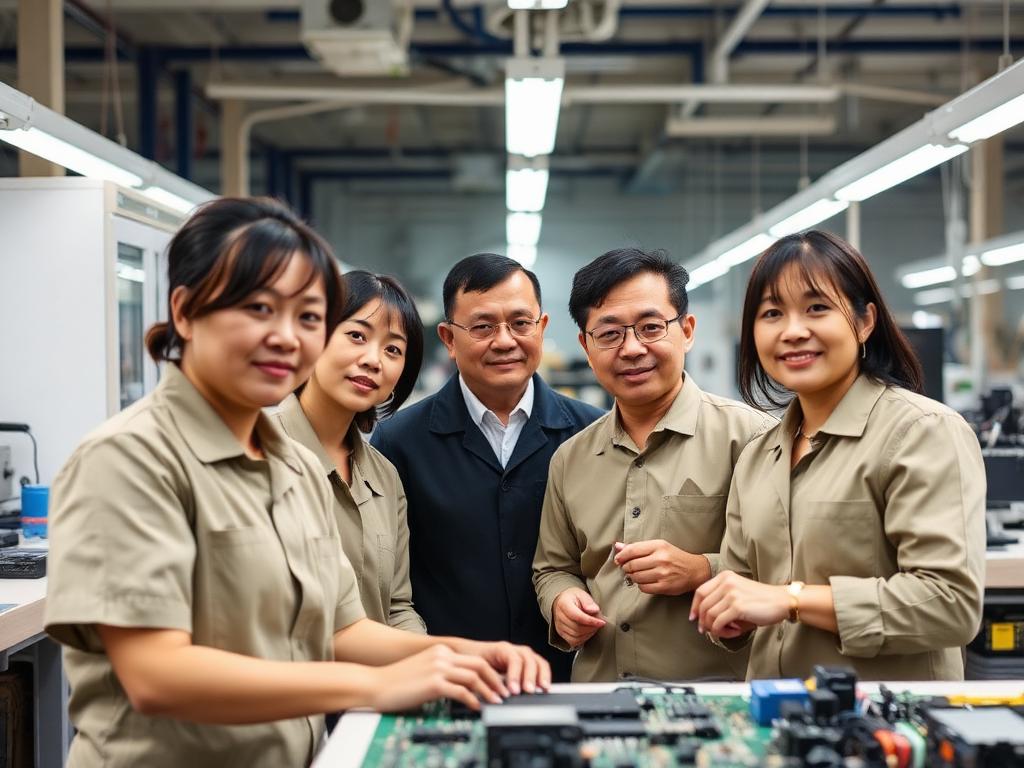 Lao động Việt Nam tại xưởng điện tử của đối tác Đài Loan